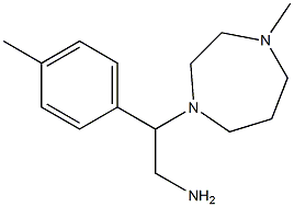 2-(4-methyl-1,4-diazepan-1-yl)-2-(4-methylphenyl)ethan-1-amine Struktur