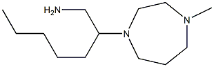 2-(4-methyl-1,4-diazepan-1-yl)heptan-1-amine Struktur