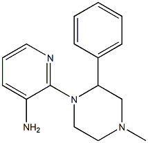 2-(4-methyl-2-phenylpiperazin-1-yl)pyridin-3-amine Struktur