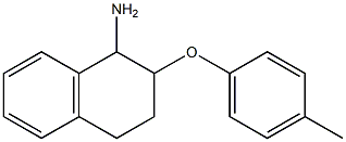 2-(4-methylphenoxy)-1,2,3,4-tetrahydronaphthalen-1-amine Struktur