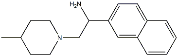 2-(4-methylpiperidin-1-yl)-1-(2-naphthyl)ethanamine Struktur