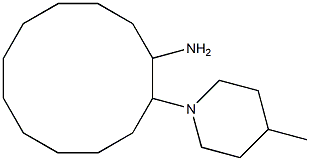 2-(4-methylpiperidin-1-yl)cyclododecan-1-amine Struktur