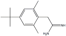 2-(4-tert-butyl-2,6-dimethylphenyl)ethanimidamide Struktur