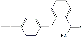 2-(4-tert-butylphenoxy)benzene-1-carbothioamide Struktur