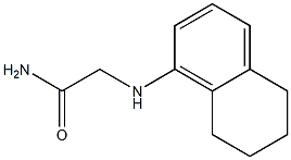 2-(5,6,7,8-tetrahydronaphthalen-1-ylamino)acetamide Struktur