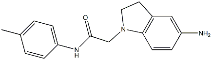 2-(5-amino-2,3-dihydro-1H-indol-1-yl)-N-(4-methylphenyl)acetamide Struktur