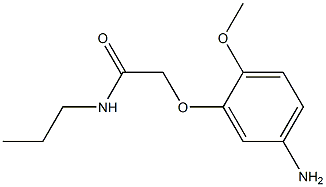 2-(5-amino-2-methoxyphenoxy)-N-propylacetamide Struktur