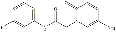 2-(5-amino-2-oxo-1,2-dihydropyridin-1-yl)-N-(3-fluorophenyl)acetamide Struktur