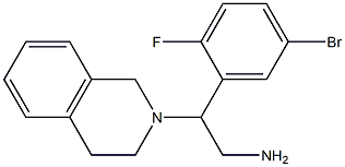 2-(5-bromo-2-fluorophenyl)-2-(3,4-dihydroisoquinolin-2(1H)-yl)ethanamine Struktur