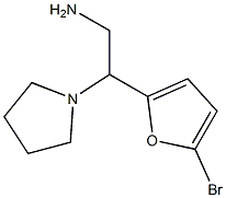 2-(5-bromo-2-furyl)-2-pyrrolidin-1-ylethanamine Struktur