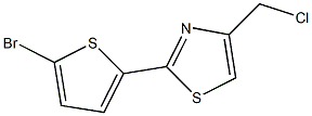 2-(5-bromothien-2-yl)-4-(chloromethyl)-1,3-thiazole Struktur