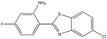 2-(5-chloro-1,3-benzothiazol-2-yl)-5-fluoroaniline Struktur