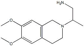 2-(6,7-dimethoxy-1,2,3,4-tetrahydroisoquinolin-2-yl)propan-1-amine Struktur