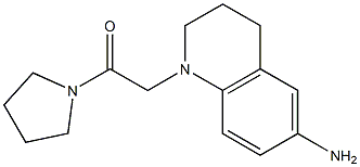 2-(6-amino-1,2,3,4-tetrahydroquinolin-1-yl)-1-(pyrrolidin-1-yl)ethan-1-one Struktur