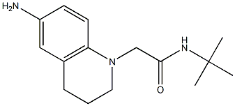 2-(6-amino-1,2,3,4-tetrahydroquinolin-1-yl)-N-tert-butylacetamide Struktur