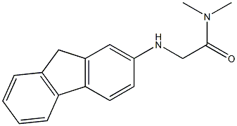 2-(9H-fluoren-2-ylamino)-N,N-dimethylacetamide Struktur