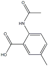 2-(acetylamino)-5-methylbenzoic acid Struktur