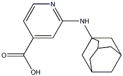 2-(adamantan-1-ylamino)pyridine-4-carboxylic acid Struktur