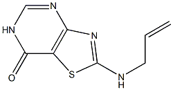 2-(allylamino)[1,3]thiazolo[4,5-d]pyrimidin-7(6H)-one Struktur