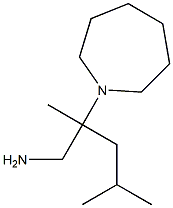 2-(azepan-1-yl)-2,4-dimethylpentan-1-amine Struktur