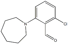 2-(azepan-1-yl)-6-chlorobenzaldehyde Struktur