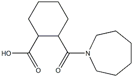 2-(azepan-1-ylcarbonyl)cyclohexanecarboxylic acid Struktur