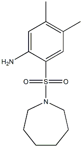 2-(azepane-1-sulfonyl)-4,5-dimethylaniline Struktur