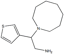 2-(azocan-1-yl)-2-(thiophen-3-yl)ethan-1-amine Struktur