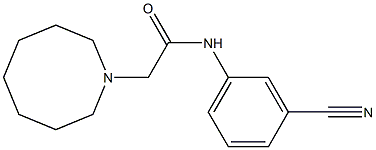 2-(azocan-1-yl)-N-(3-cyanophenyl)acetamide Struktur