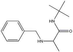 2-(benzylamino)-N-tert-butylpropanamide Struktur