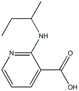 2-(butan-2-ylamino)pyridine-3-carboxylic acid Struktur