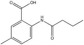 2-(butyrylamino)-5-methylbenzoic acid Struktur