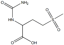 2-(carbamoylamino)-4-methanesulfonylbutanoic acid Struktur