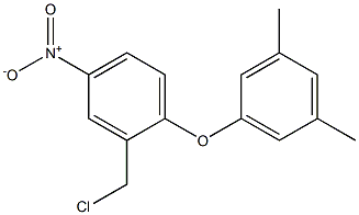 2-(chloromethyl)-1-(3,5-dimethylphenoxy)-4-nitrobenzene Struktur