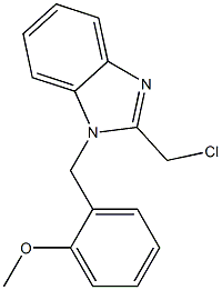 2-(chloromethyl)-1-[(2-methoxyphenyl)methyl]-1H-1,3-benzodiazole Struktur