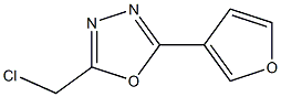 2-(chloromethyl)-5-(3-furyl)-1,3,4-oxadiazole Struktur