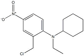 2-(chloromethyl)-N-cyclohexyl-N-ethyl-4-nitroaniline Struktur