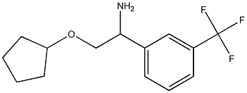 2-(cyclopentyloxy)-1-[3-(trifluoromethyl)phenyl]ethanamine Struktur