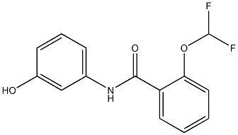 2-(difluoromethoxy)-N-(3-hydroxyphenyl)benzamide Struktur