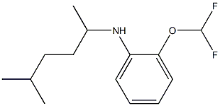 2-(difluoromethoxy)-N-(5-methylhexan-2-yl)aniline Struktur