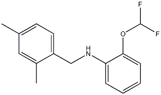 2-(difluoromethoxy)-N-[(2,4-dimethylphenyl)methyl]aniline Struktur