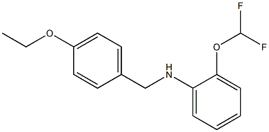 2-(difluoromethoxy)-N-[(4-ethoxyphenyl)methyl]aniline Struktur