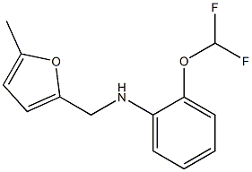 2-(difluoromethoxy)-N-[(5-methylfuran-2-yl)methyl]aniline Struktur