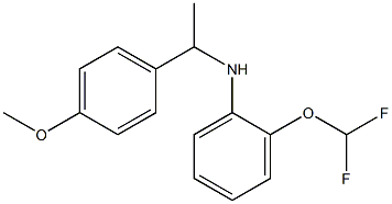 2-(difluoromethoxy)-N-[1-(4-methoxyphenyl)ethyl]aniline Struktur