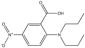 2-(dipropylamino)-5-nitrobenzoic acid Struktur