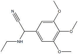 2-(ethylamino)-2-(3,4,5-trimethoxyphenyl)acetonitrile Struktur