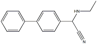 2-(ethylamino)-2-(4-phenylphenyl)acetonitrile Struktur