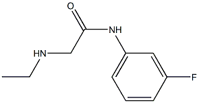 2-(ethylamino)-N-(3-fluorophenyl)acetamide Struktur