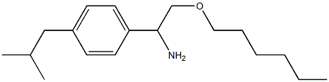 2-(hexyloxy)-1-[4-(2-methylpropyl)phenyl]ethan-1-amine Struktur