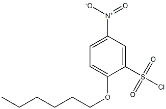 2-(hexyloxy)-5-nitrobenzene-1-sulfonyl chloride Struktur